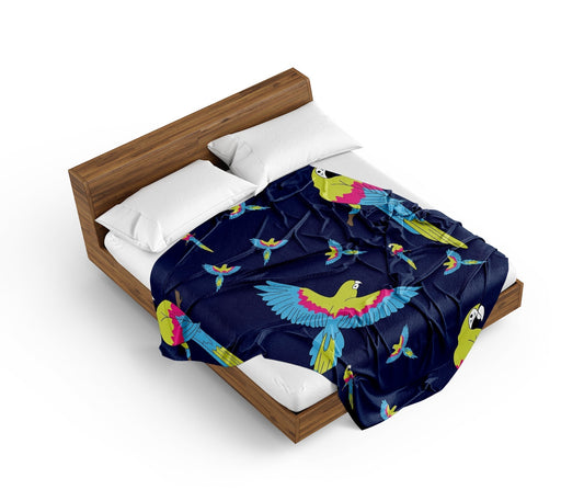 Majestic Macaw Doona + Pillow - fungear.com.au