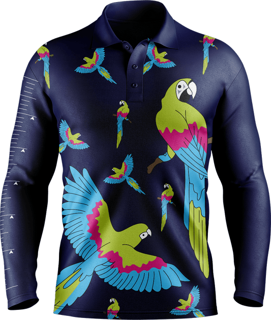Majestic Macaw Fishing Shirts - fungear.com.au