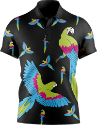 Majestic Macaw Men's Short Sleeve Polo 1