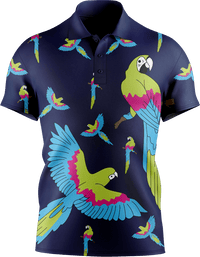 Majestic Macaw Men's Short Sleeve Polo 2
