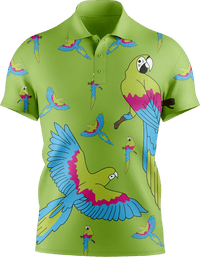 Majestic Macaw Men's Short Sleeve Polo 3