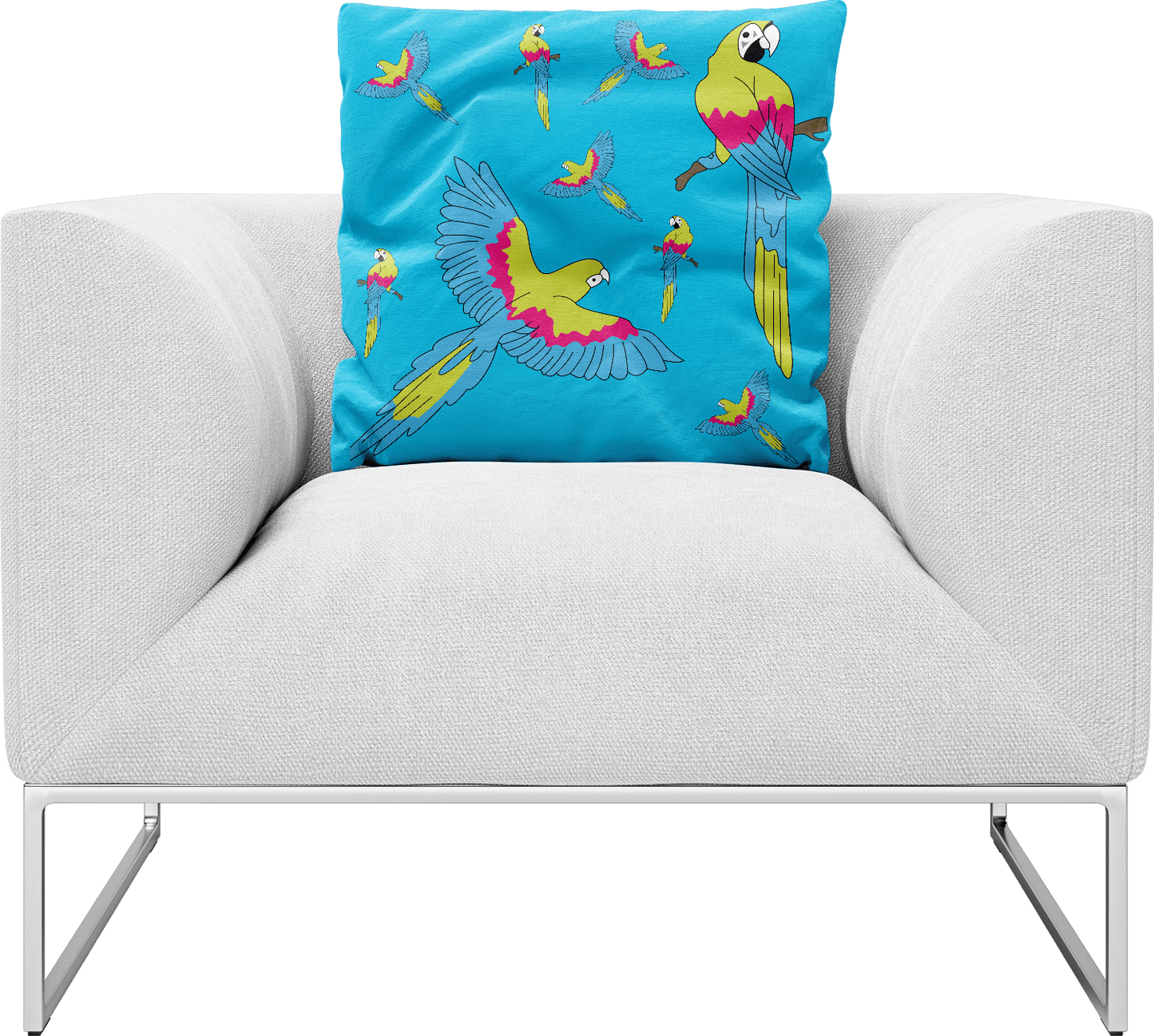 Majestic Macaw Pillows Cushions - fungear.com.au