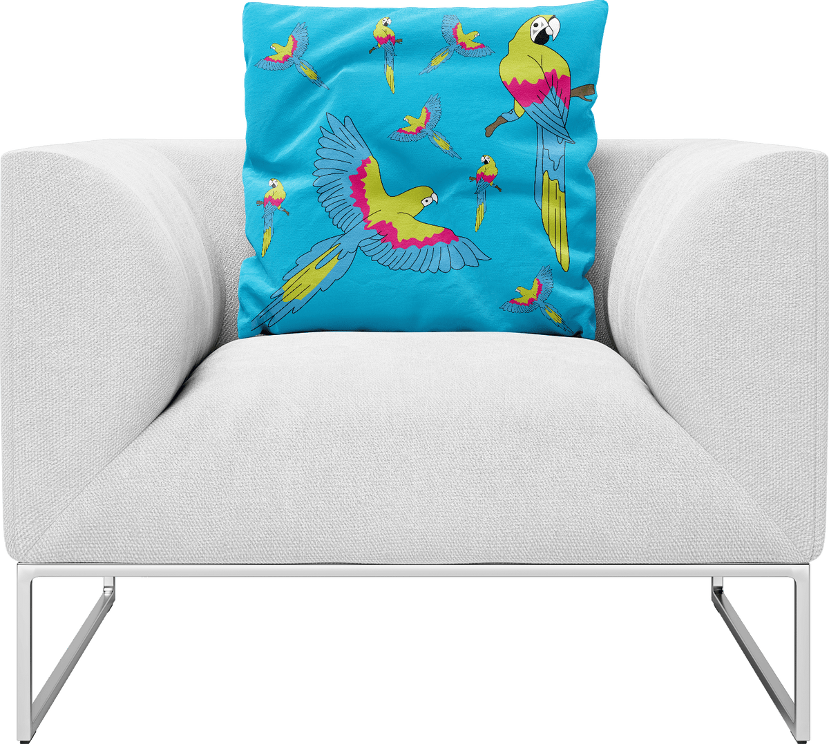 Majestic Macaw Pillows Cushions