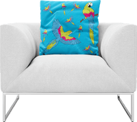 Majestic Macaw Pillows Cushions 3
