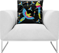 Majestic Macaw Pillows Cushions 1