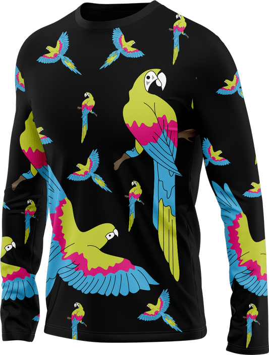 Majestic Macaw Rash T-Shirt Long Sleeve - fungear.com.au