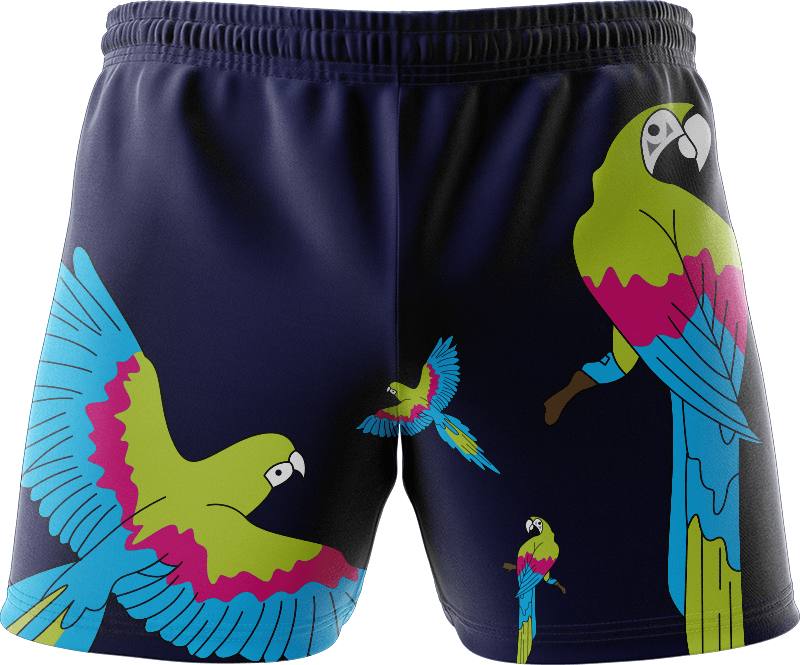 Majestic Macaw Shorts - fungear.com.au