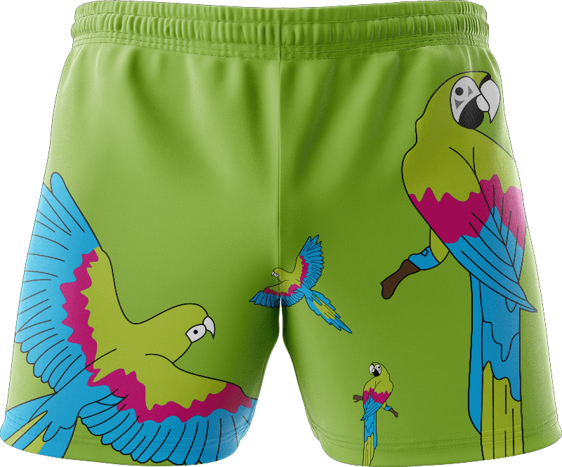 Majestic Macaw Shorts - fungear.com.au