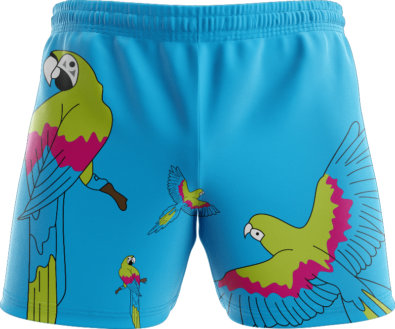 Majestic Macaw Shorts - fungear.com.au