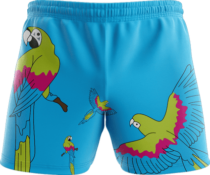 Majestic Macaw Shorts - fungear.com.au