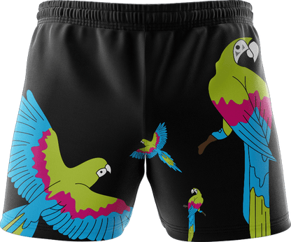 Majestic Macaw Shorts - fungear.com.au
