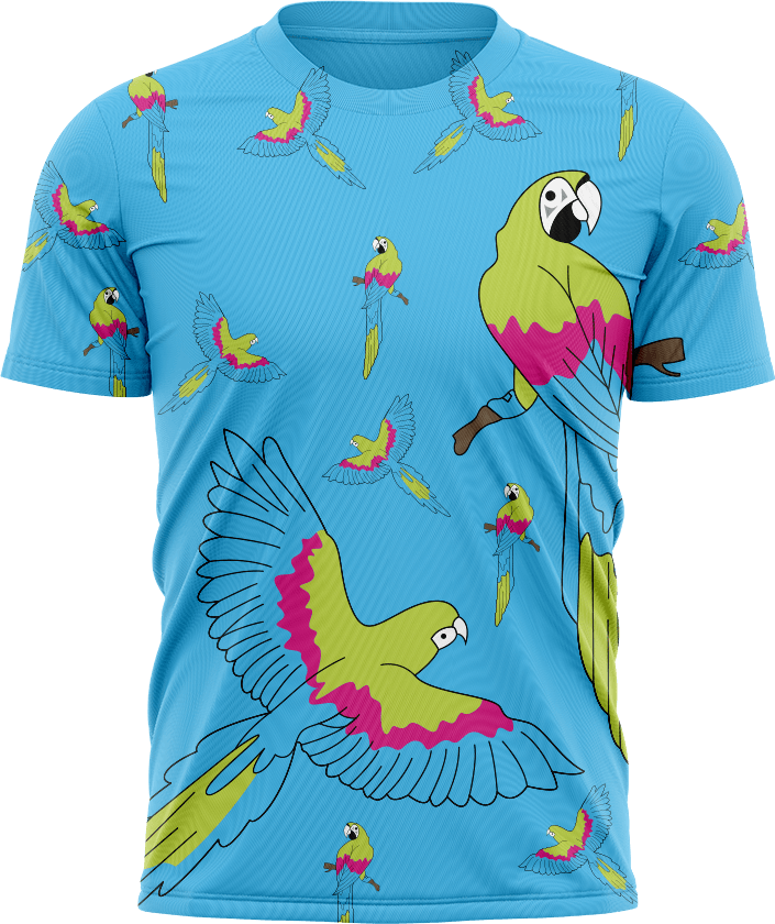 Majestic Macaw T shirts - fungear.com.au