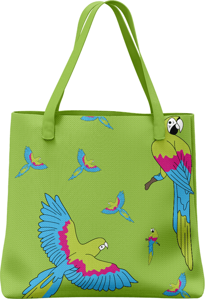 Majestic Macaw Tote Bag - fungear.com.au
