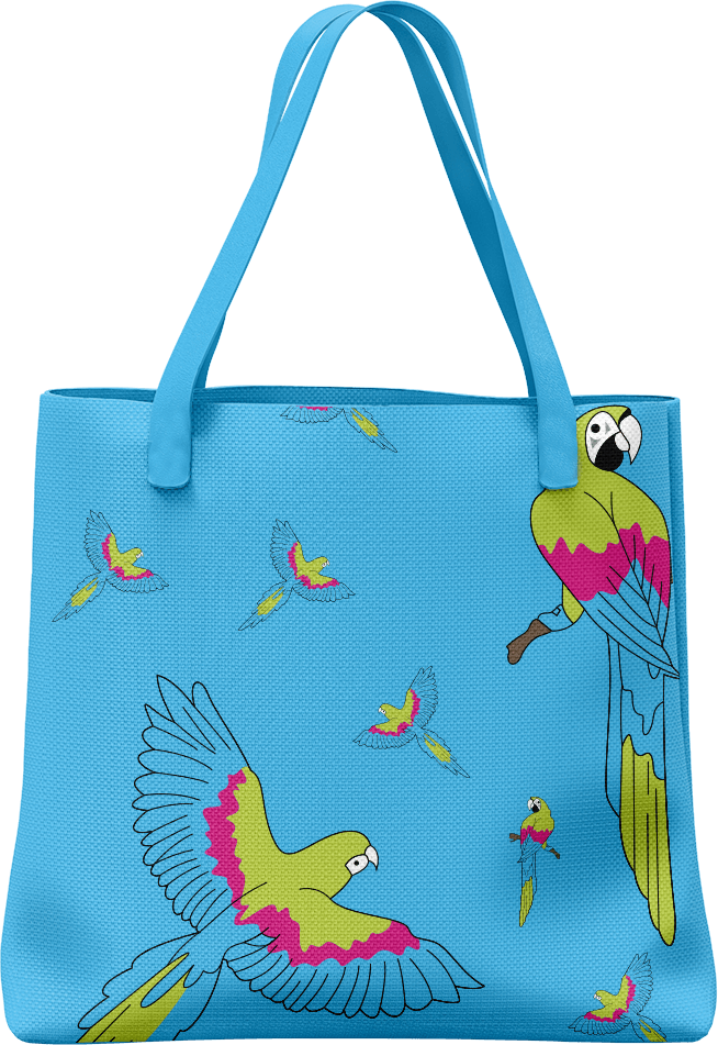 Majestic Macaw Tote Bag - fungear.com.au