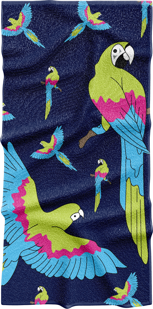 Majestic Macaw Towels