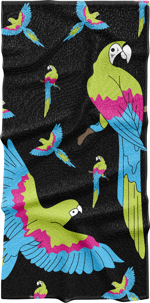 Majestic Macaw Towels - fungear.com.au