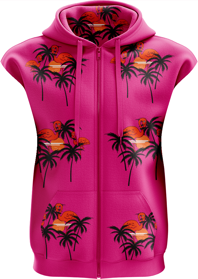 Miami Vice Full Zip Sleeveless Hoodie Jackets - fungear.com.au