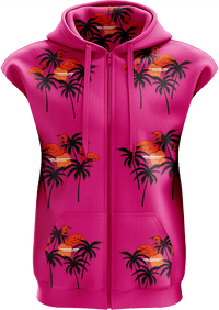 Miami Vice Full Zip Sleeveless Hoodie Jackets 2