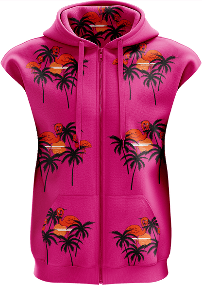 Miami Vice Full Zip Sleeveless Hoodie Jackets - fungear.com.au