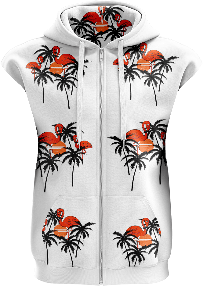 Miami Vice Full Zip Sleeveless Hoodie Jackets