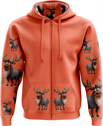 Moose Full Zip Hoodies Jacket - fungear.com.au