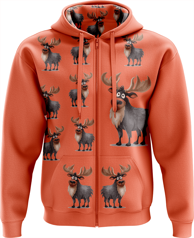 Moose Full Zip Hoodies Jacket