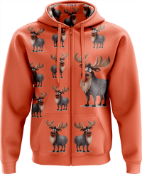 Moose Full Zip Hoodies Jacket 1