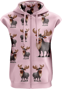 Moose Full Zip Sleeveless Hoodie Jackets 4
