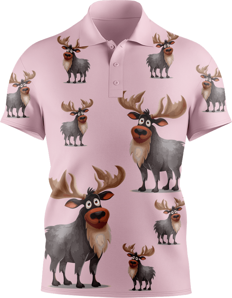 Moose Men's Short Sleeve Polo