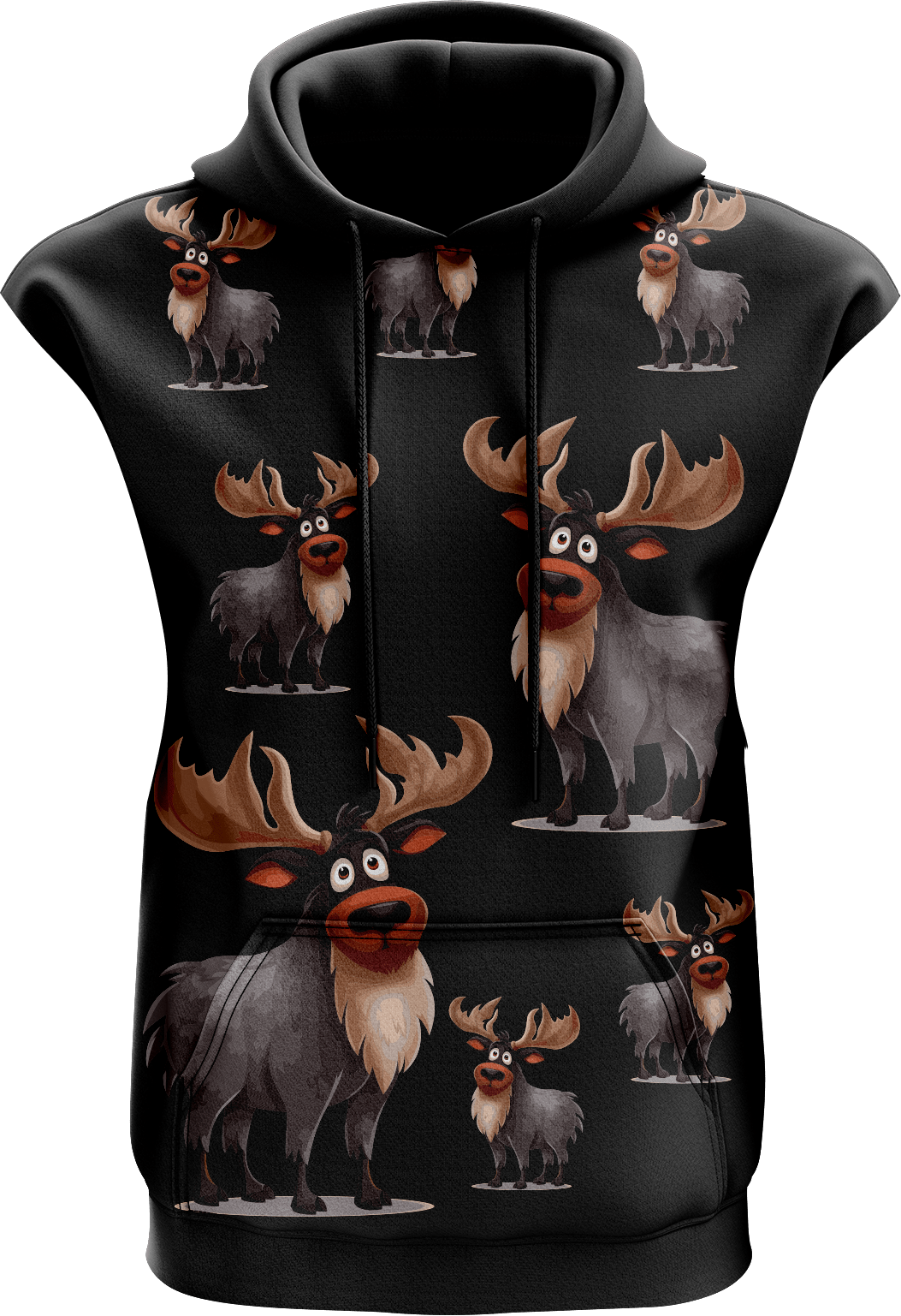 Moose Sleeveless Hoodie