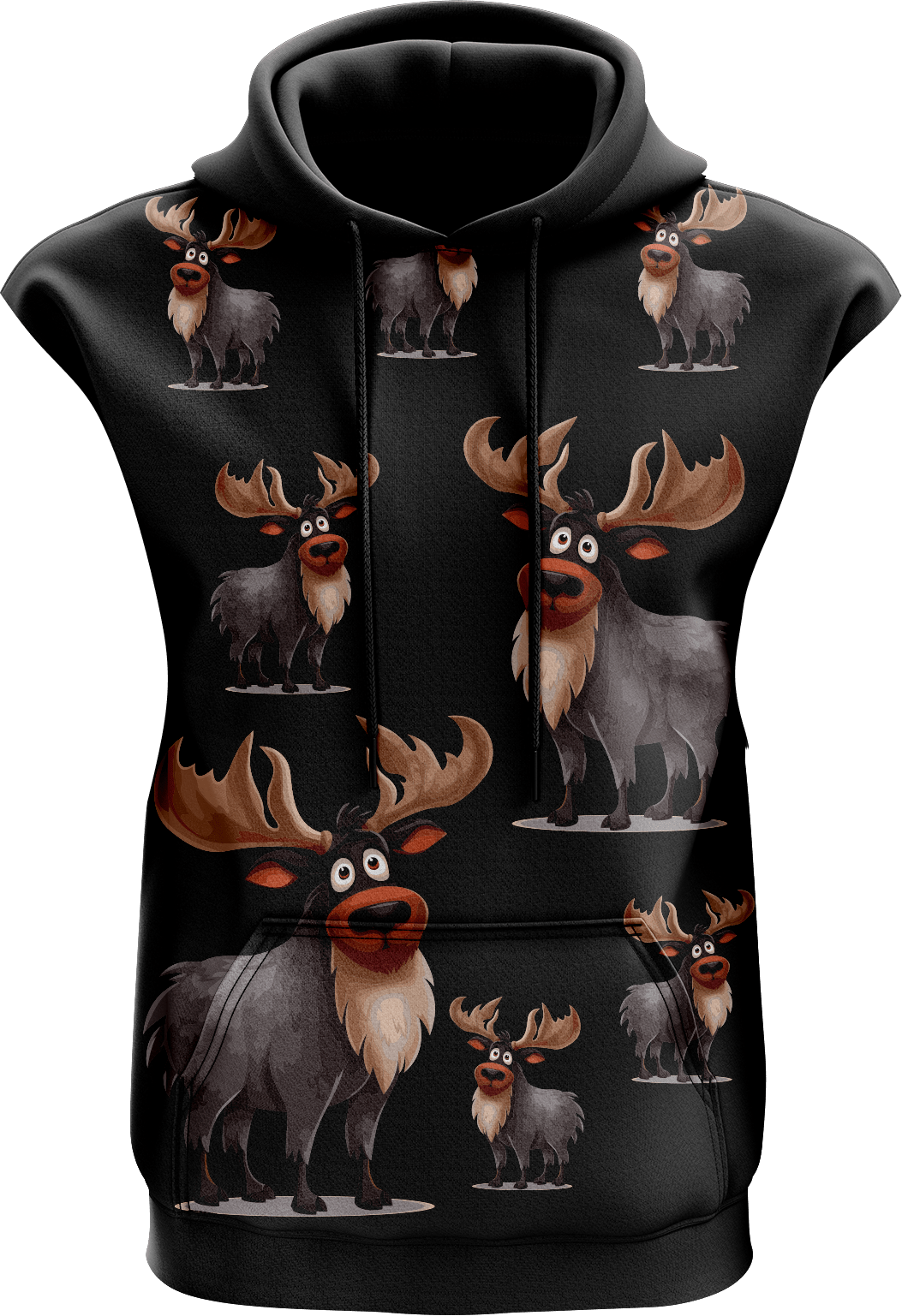 Moose Sleeveless Hoodie - fungear.com.au