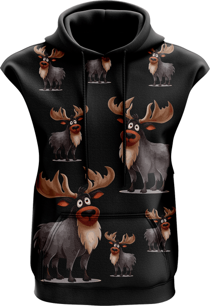 Moose Sleeveless Hoodie - fungear.com.au