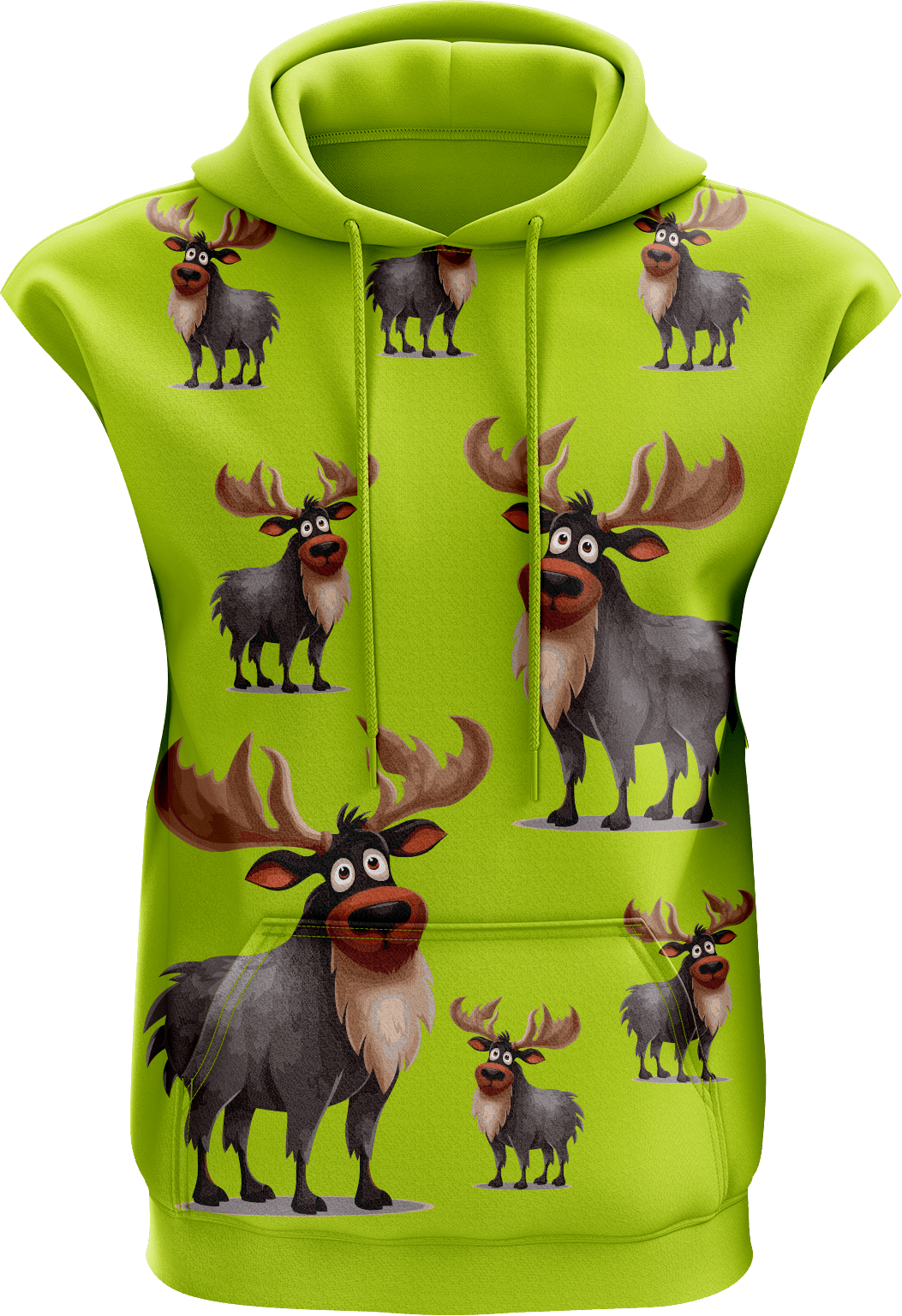 Moose Sleeveless Hoodie - fungear.com.au