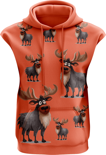 Moose Sleeveless Hoodie - fungear.com.au