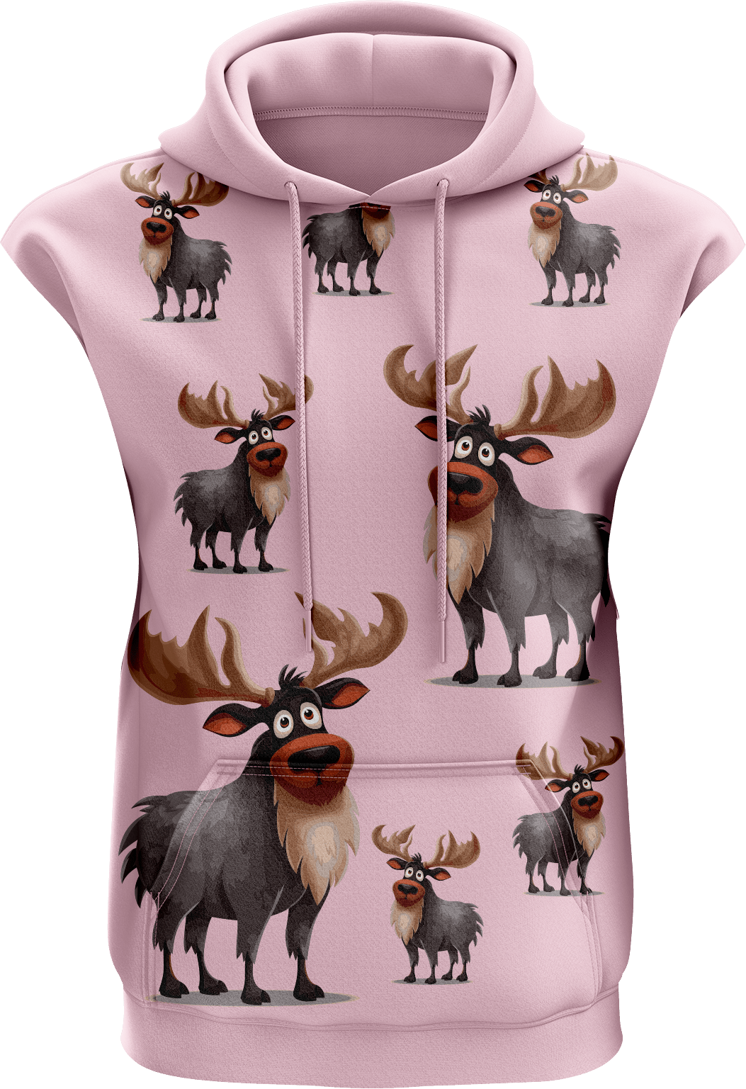 Moose Sleeveless Hoodie - fungear.com.au