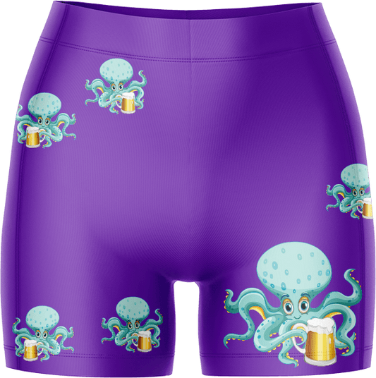 Octopus Ladies Gym Shorts - fungear.com.au