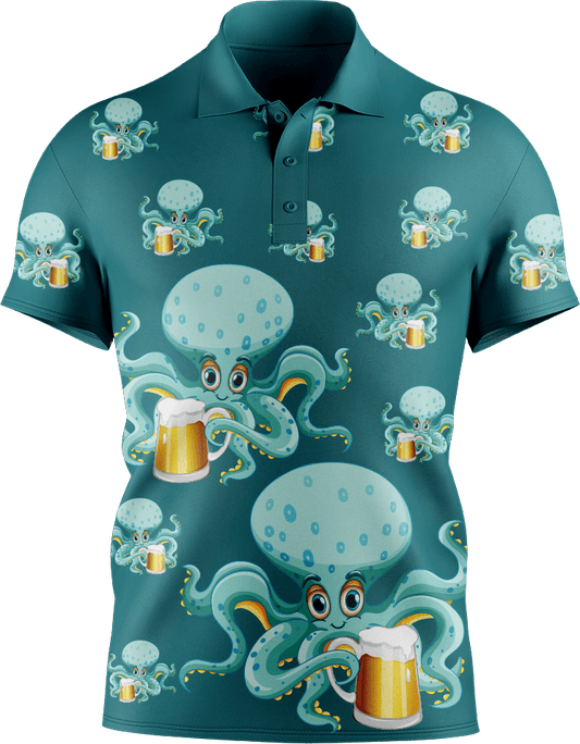 Octopus Men's Short Sleeve Polo - fungear.com.au