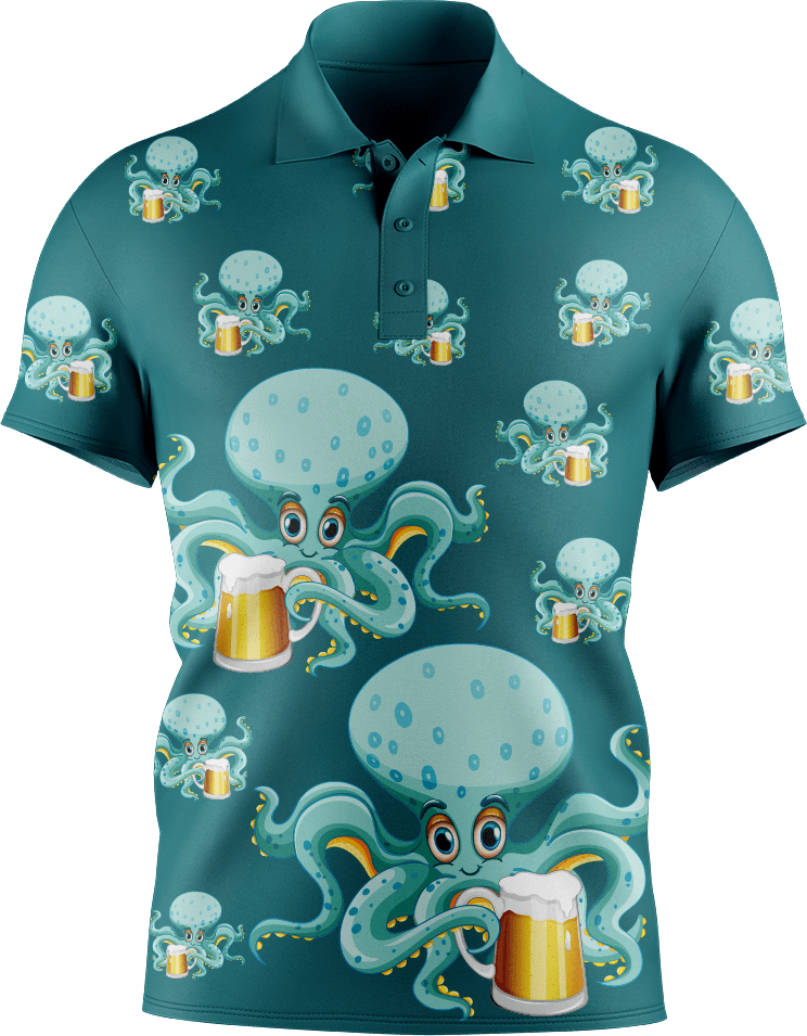 Octopus Men's Short Sleeve Polo