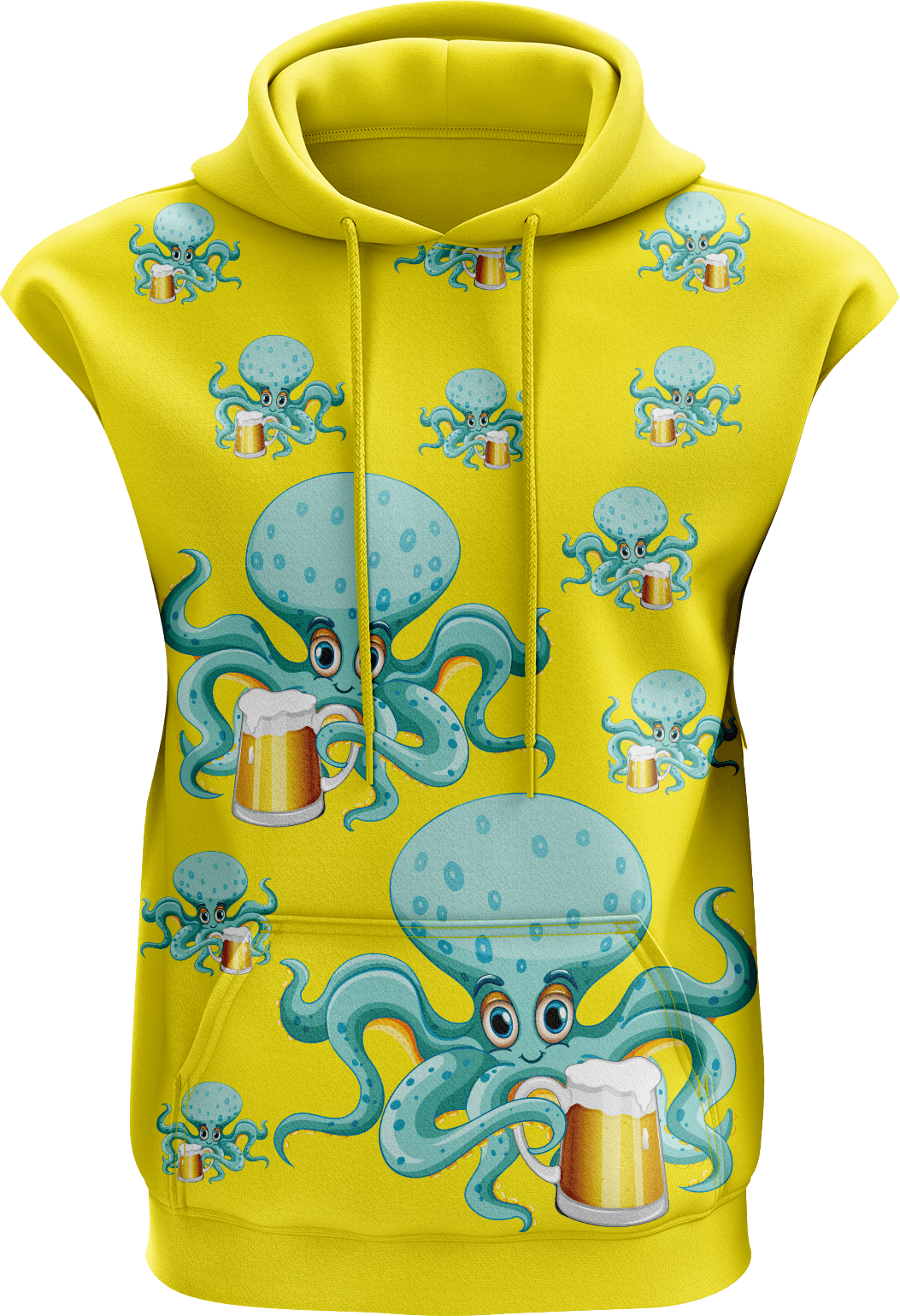 Octopus Sleeveless Hoodie - fungear.com.au