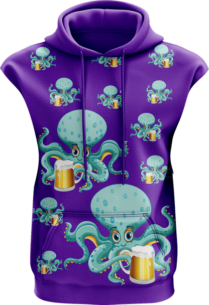 Octopus Sleeveless Hoodie - fungear.com.au