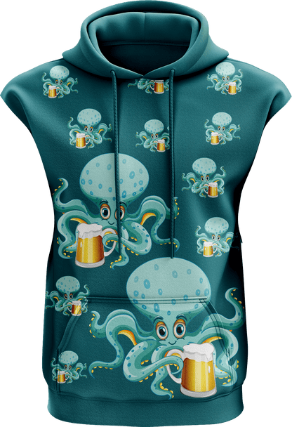 Octopus Sleeveless Hoodie - fungear.com.au