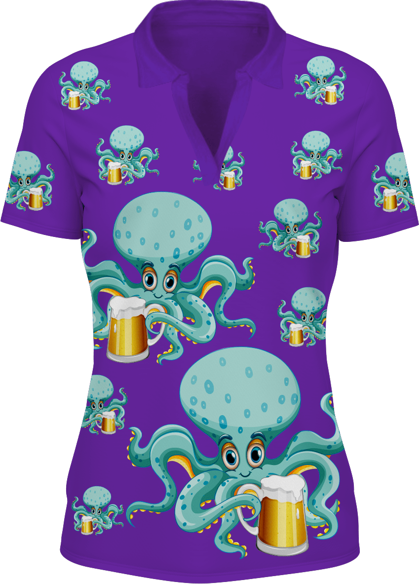 Octopus Women's Polo - fungear.com.au