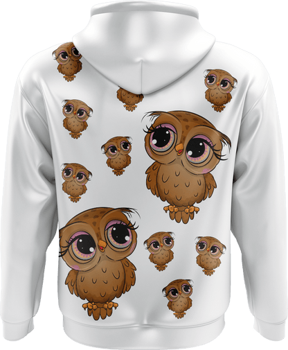 Owl Full Zip Hoodies Jacket - fungear.com.au