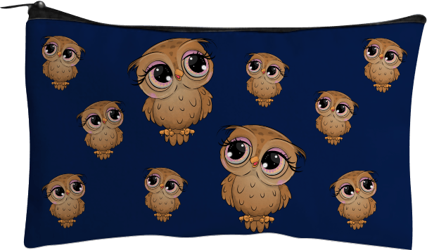 Owl Jumbo Pencil Case