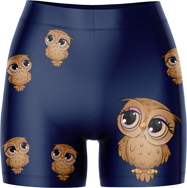 Owl Ladies Gym Shorts - fungear.com.au