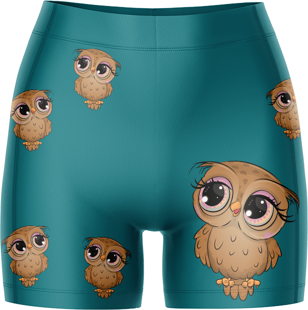 Owl Ladies Gym Shorts - fungear.com.au