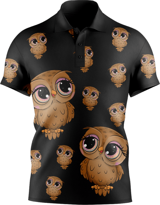 Owl Men's Short Sleeve Polo - fungear.com.au