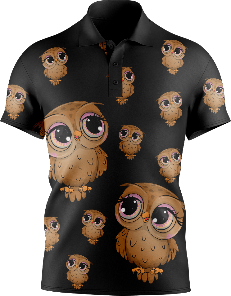 Owl Men's Short Sleeve Polo