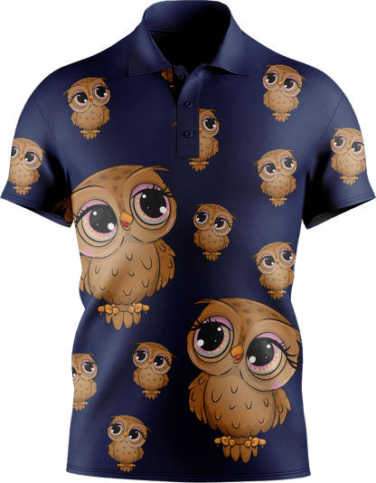Owl Men's Short Sleeve Polo - fungear.com.au