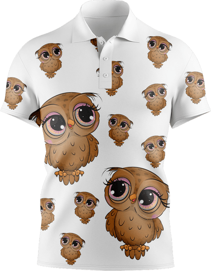 Owl Men's Short Sleeve Polo - fungear.com.au